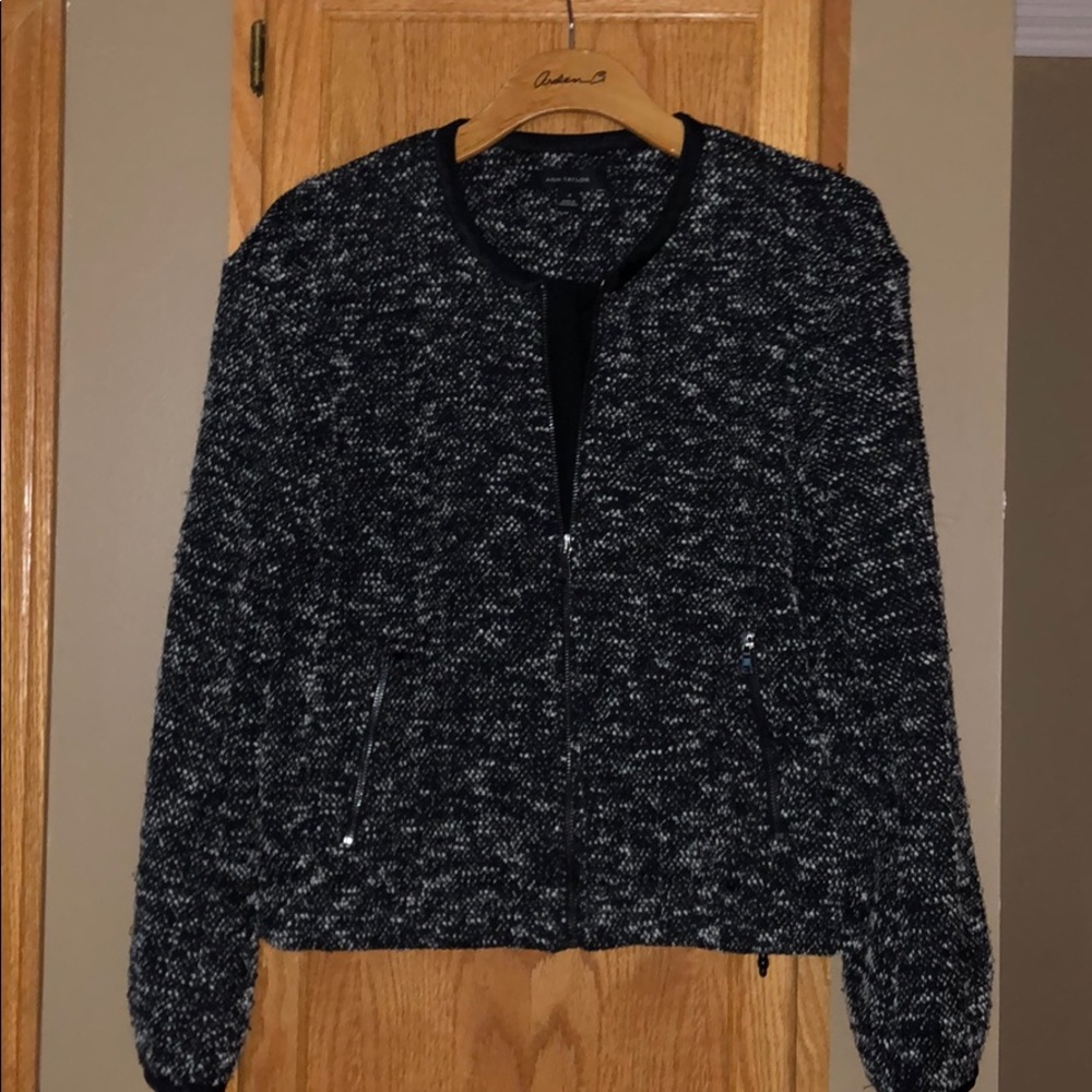 Zip front blazer